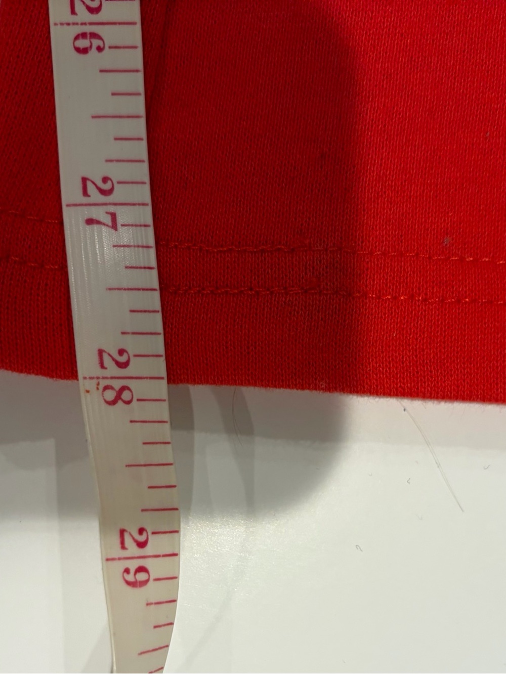 Red Sweatpants with Holiday Strawberry Shortcake & Snowflake Print - Large - Picture 4 of 7